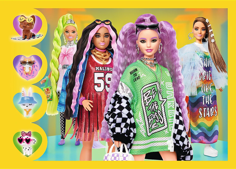 TREFL BARBIE 4 dėlionių rinkinys