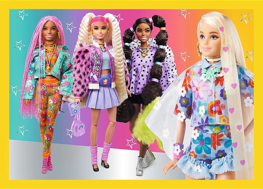 TREFL BARBIE 4 dėlionių rinkinys