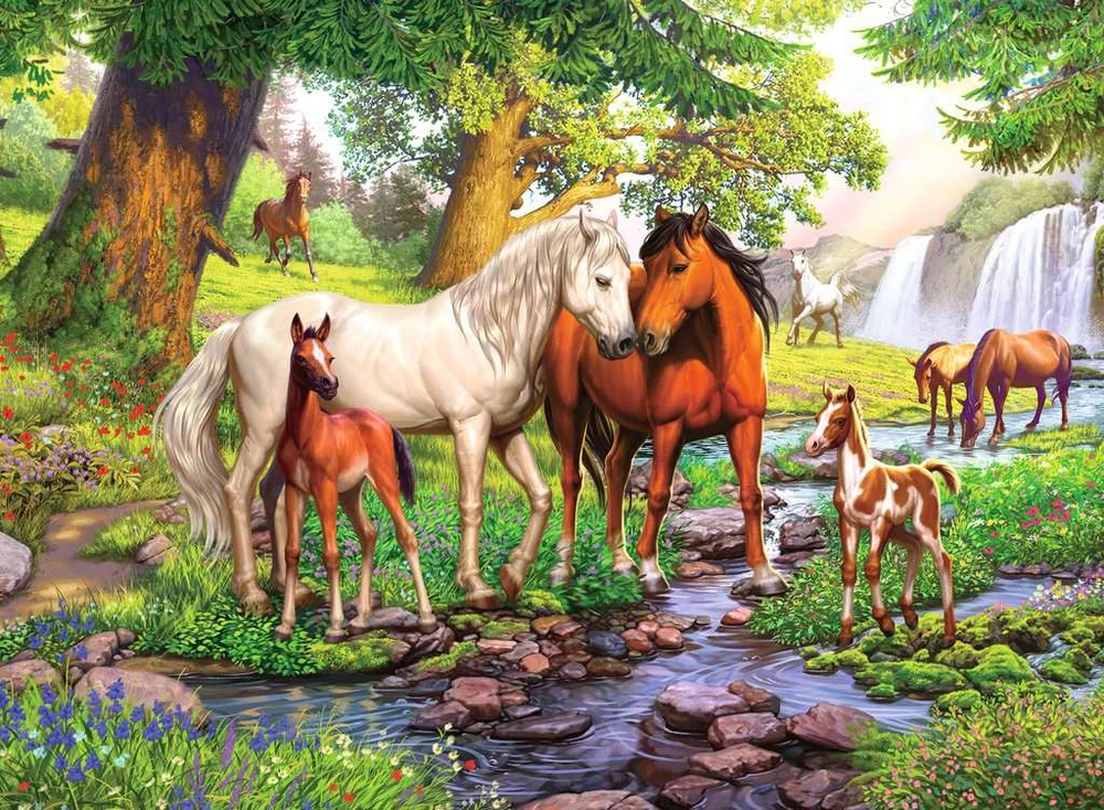 Ravensburger Dėlionė 300 vnt. - Arkliai