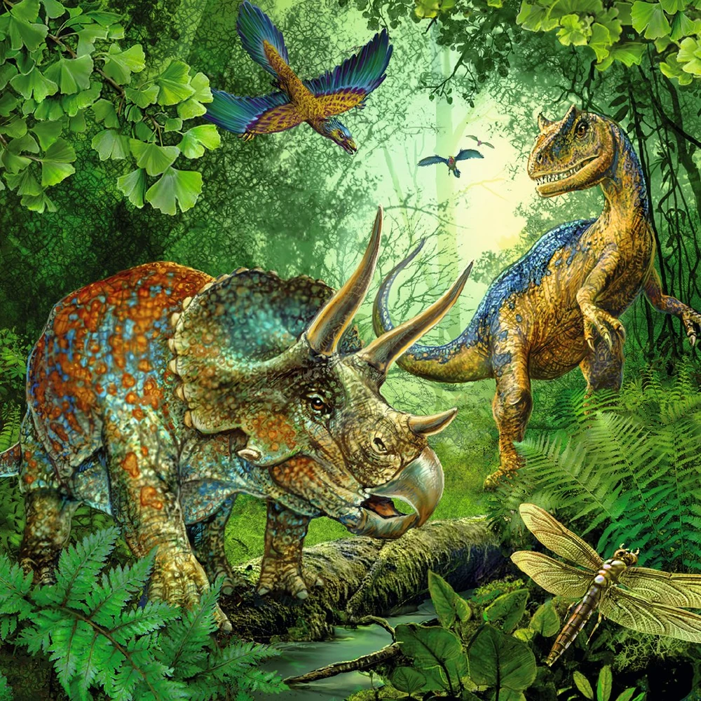 Ravensburger Dėlionė 3x49 vnt. - Dinozaurai