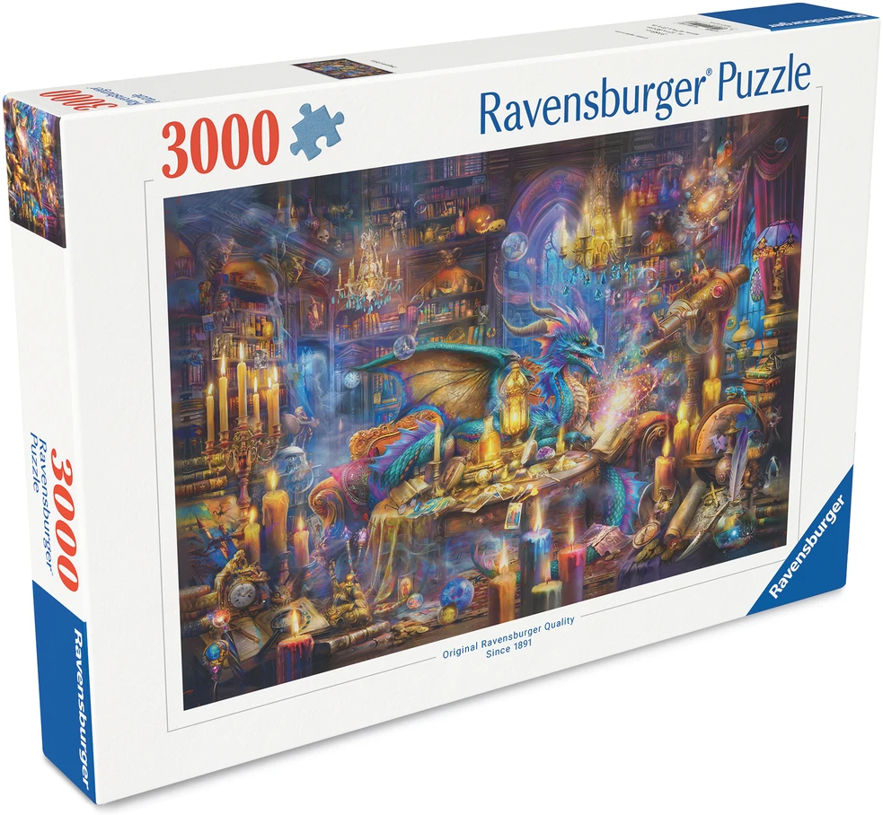 Dėlionė Ravensburger - Drakono biblioteka 3000p (12001418)