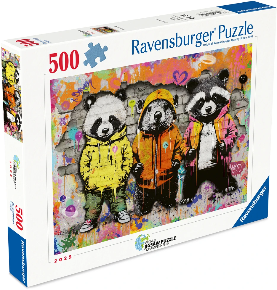 Dėlionė Ravensburger - Gyvūnų grafiti 500p (12001705)
