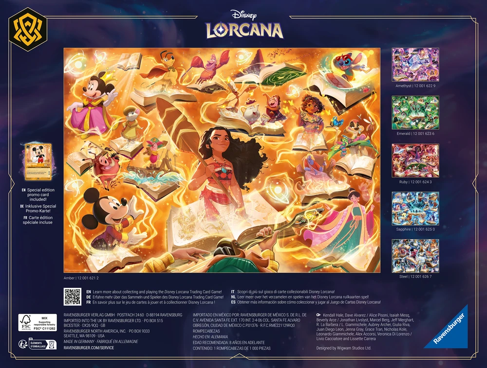Ravensburger 2D dėlionė: Lorcana Amber 1000el