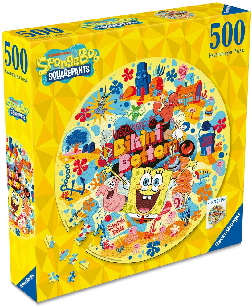 Dėlionė Ravensburger - Kempiniukas Bobas 500p šovinys (12001657)