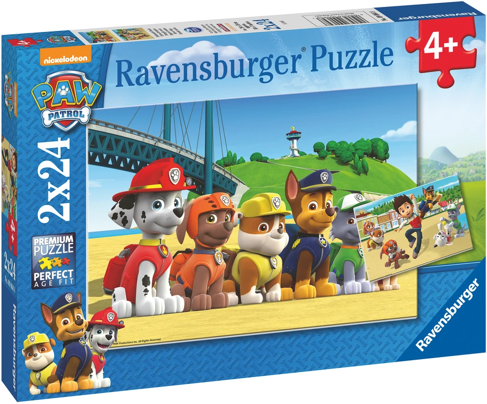 Ravensburger Dėlionė 2x24 vnt. - Šunyčiai patruliai