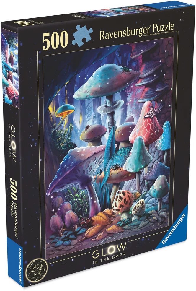 Dėlionė Ravensburger - Mėnesienos grybai šviečia 500p (12001386)