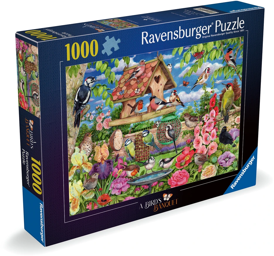 Dėlionė Ravensburger - Paukščių lesyklėlė 1000p (12001713)