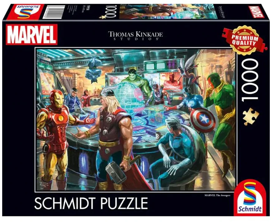 Dėlionė Schmidt Spieledisney Schmidt - Thomas Kinkade: Marvel - Keršytojai (1000 detalių)