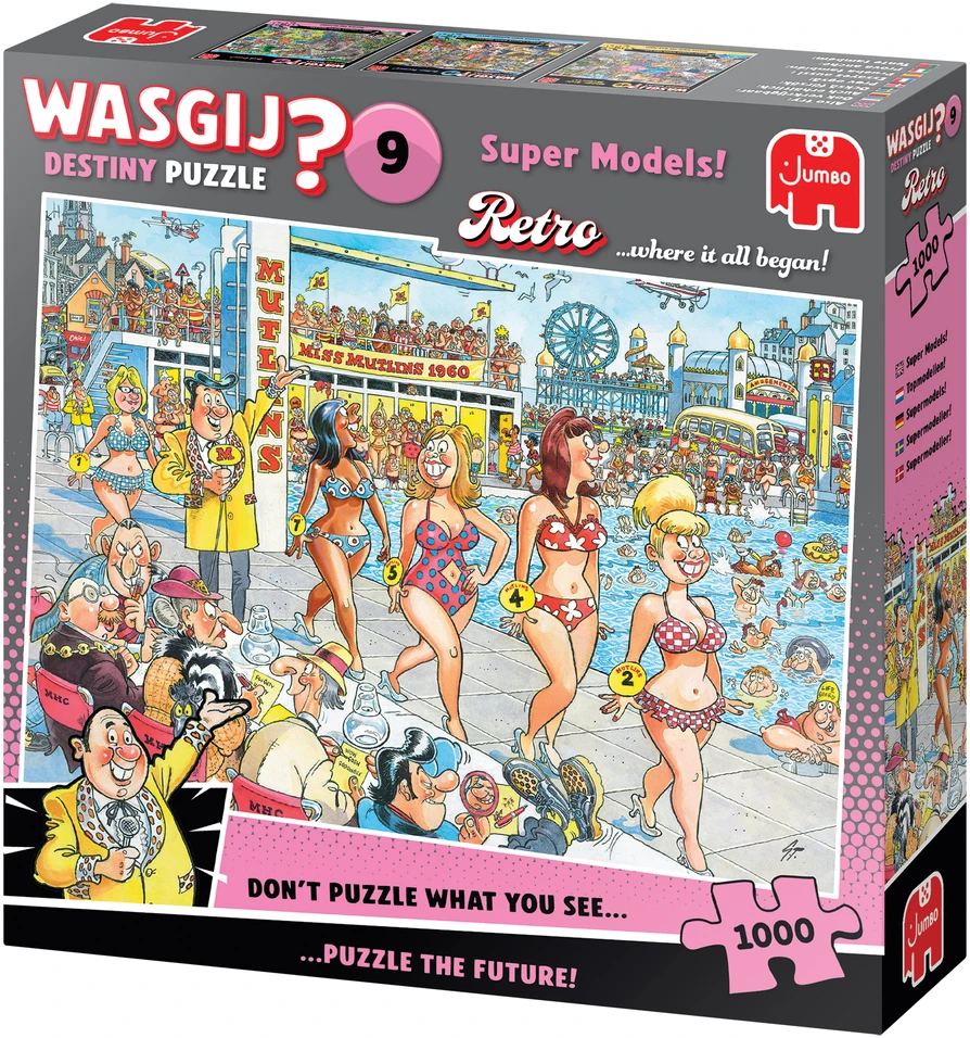Dėlionė TM Toys Wasgij - Retro Destiny - #9 Super modeliai! (1000 detalių) (1110100503)