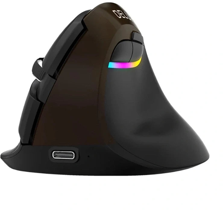 Delux M618Mini Gold ergonomiška pelė (USB / Bluetooth / 2.4G)