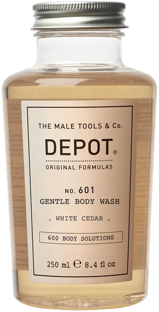 Depot No. 601 Gentle Kūno prausiklis Baltas Cedar, 250 ml