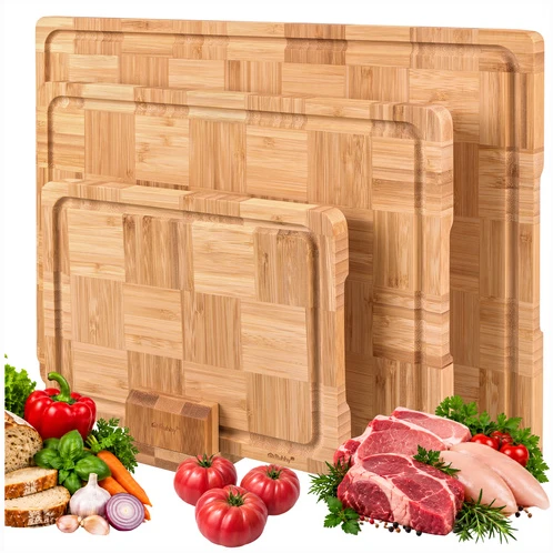Bamboo chopping board - 3 pcs Ruhhy