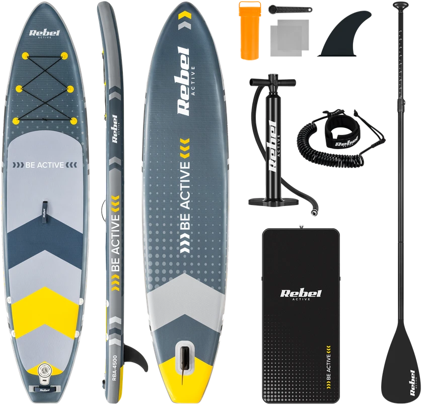 REBEL ACTIVE pripučiamos SUP lentos 350x81x15cm rinkinys