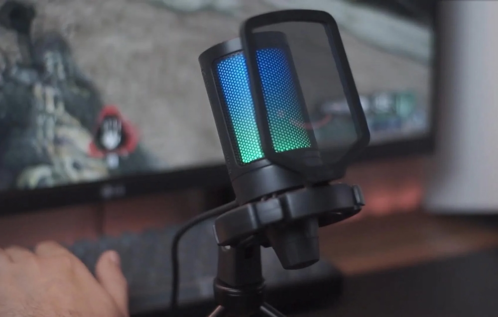 Fifine A6VR Gaming Microphone (Raudona) aprašymas - Prekės nuotrauka