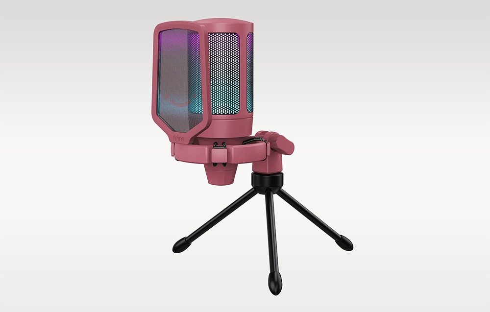 Fifine A6VR Gaming Microphone (Raudona) aprašymas - Prekės nuotrauka