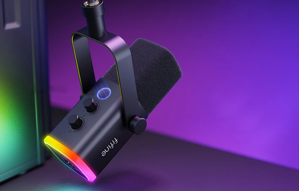 Fifine AM8T Gaming Microphone (Rožinė) aprašymas - Prekės nuotrauka