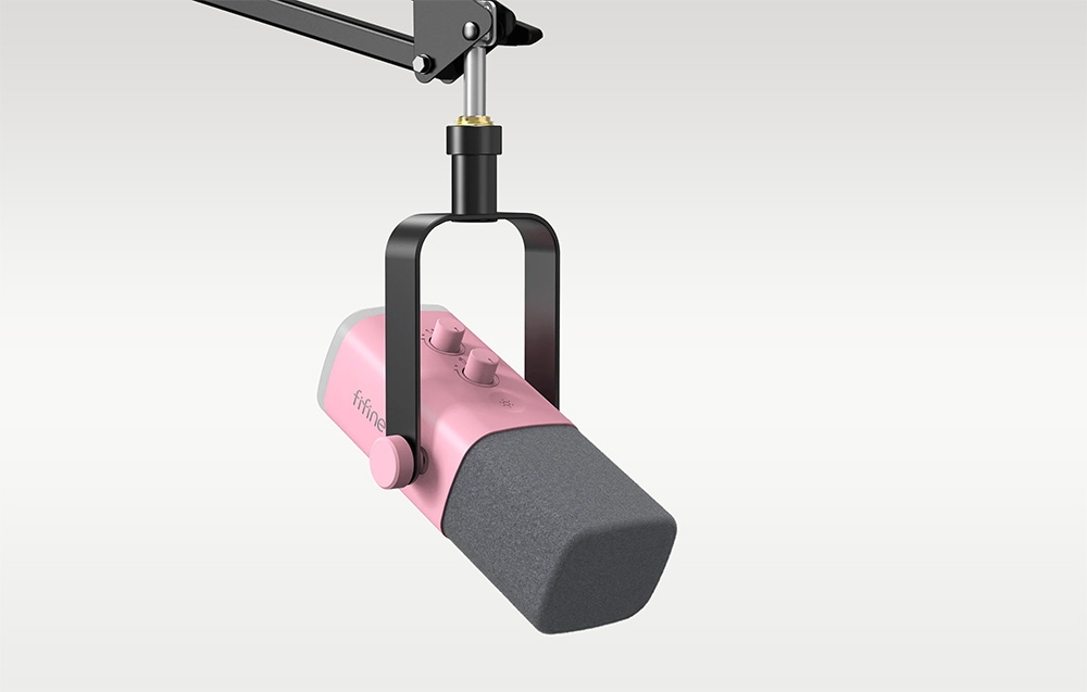Fifine AM8T Gaming Microphone (Rožinė) aprašymas - Prekės nuotrauka