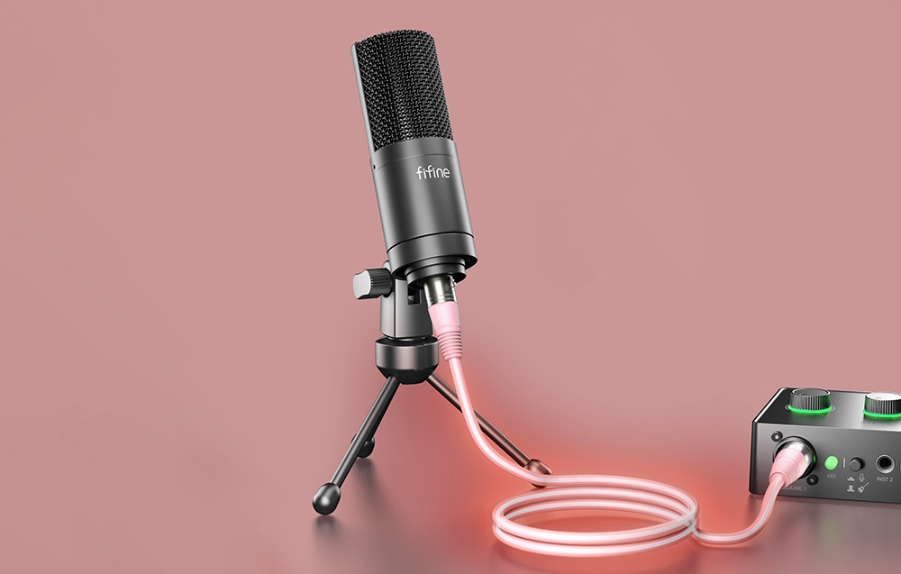 Fifine XLR L9C Cable, 180 cm (Rožinė) aprašymas - Prekės nuotrauka