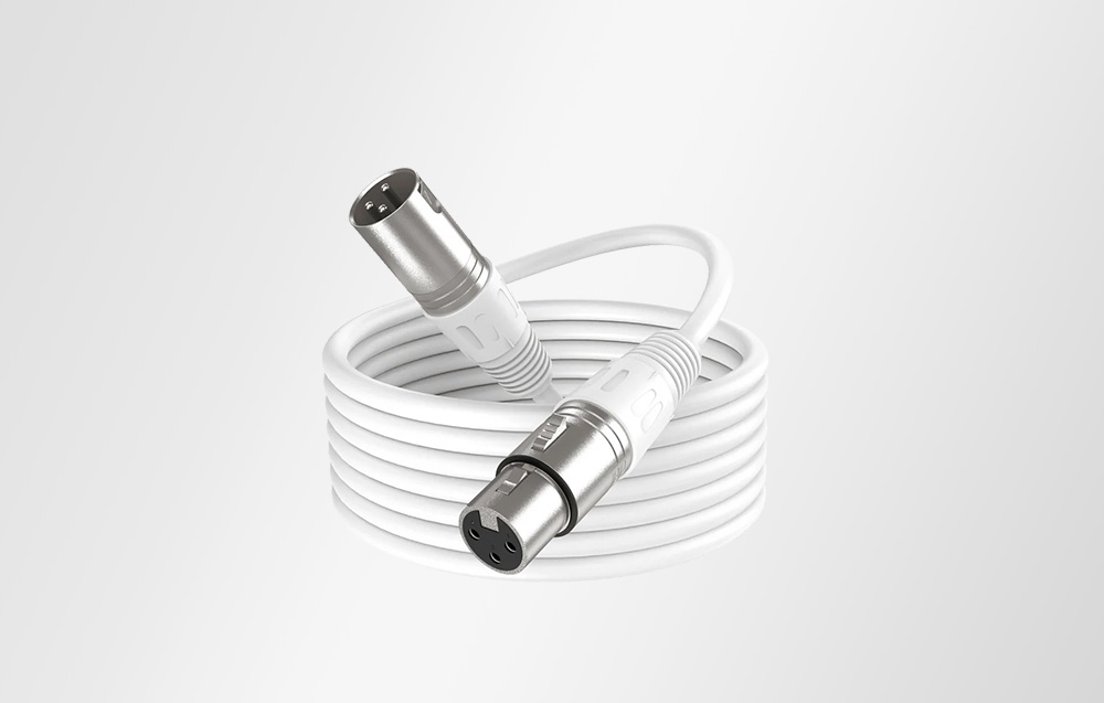 FIFINE L9CW XLR laidas (Baltas) | 1.8 m aprašymas - Prekės nuotrauka
