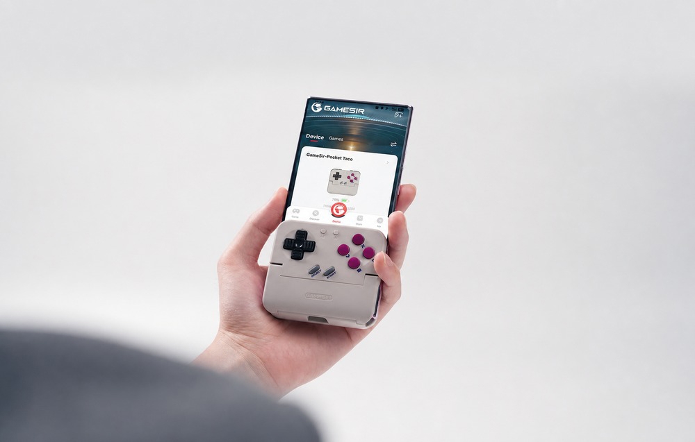 „GameSir Pocket Taco P1“ universalus mobiliųjų įrenginių valdiklis su „Bluetooth“ aprašymas - Prekės nuotrauka