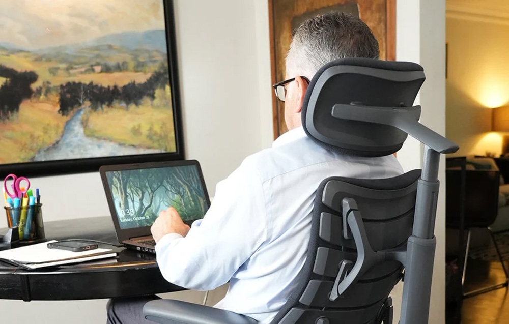 LiberNovo Omni 48 cm ergonominė kėdė (juoda) aprašymas - Prekės nuotrauka