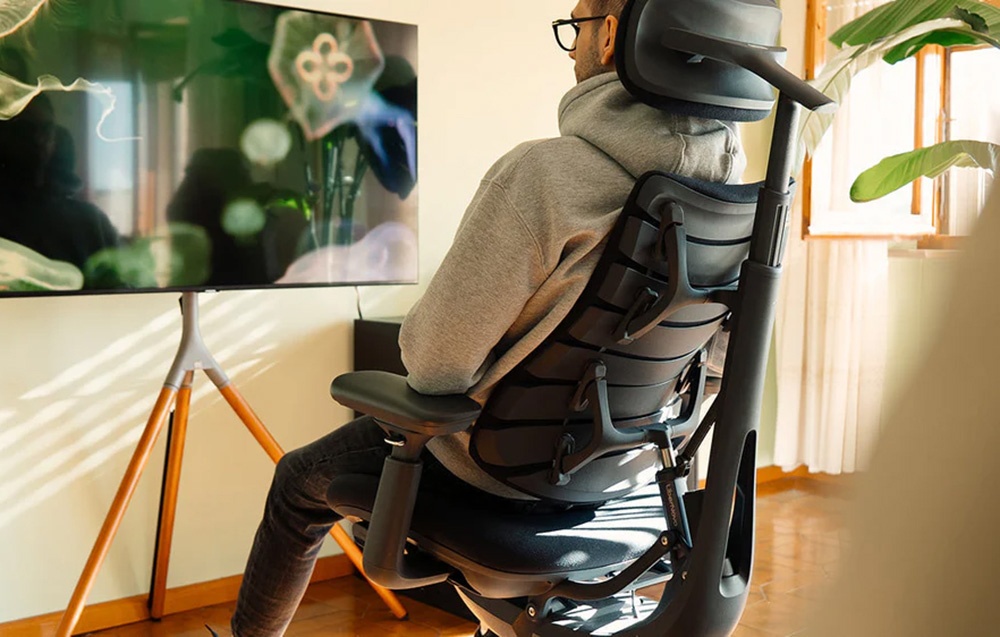 LiberNovo Omni 48 cm ergonominė kėdė (juoda) aprašymas - Prekės nuotrauka
