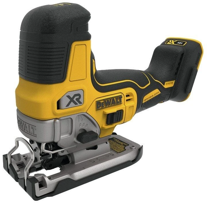 DEWALT akumuliatorinis siaurapjūklis DCS335NT 18V be akumuliatoriaus ir kroviklio su lagaminu TSTAK