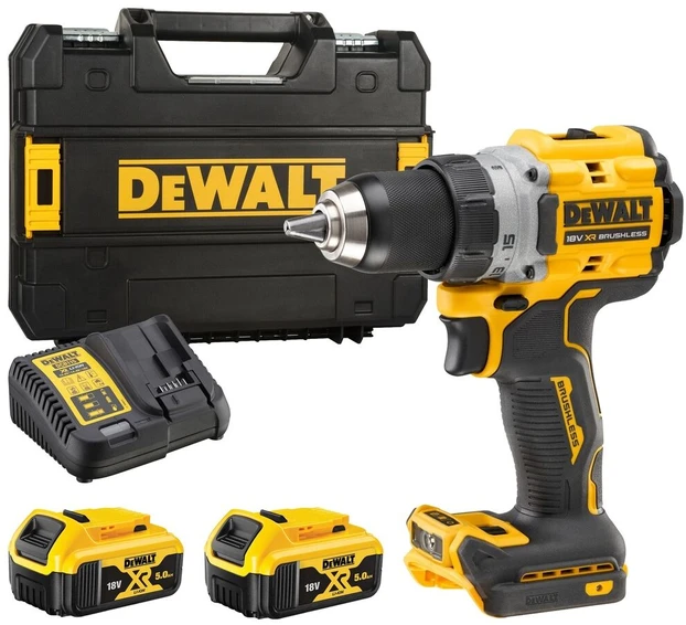 Suktuvas-gręžtuvas DeWalt DCD800P2T; 18 V; 2x5,0 Ah akum.