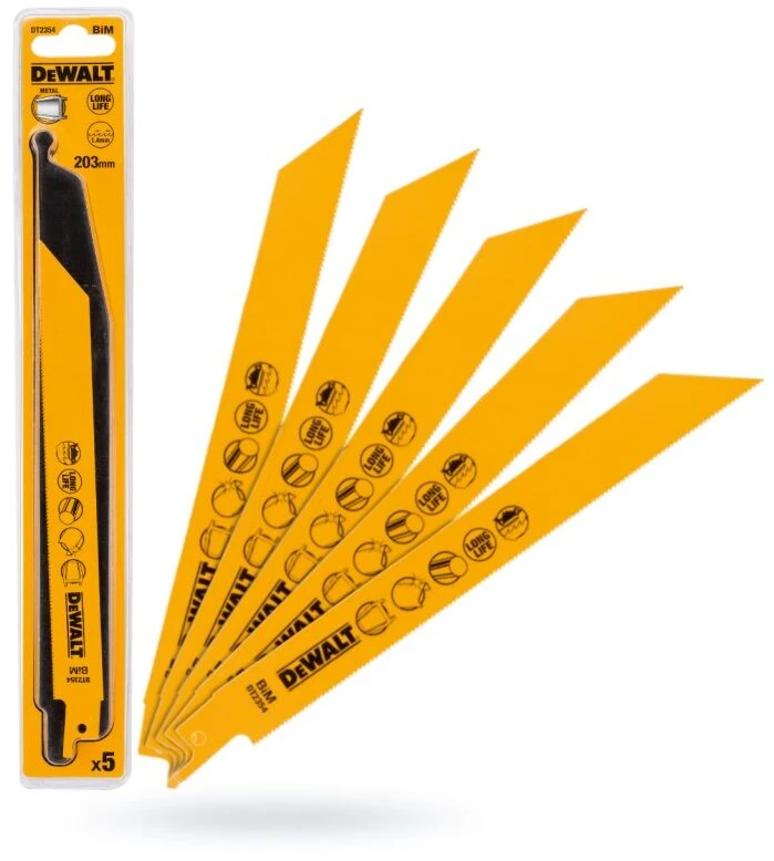 DEWALT BRZESZCZOT DO PIŁY SZABLASTEJ 203x1,4mm S1122EF METAL /5szt.