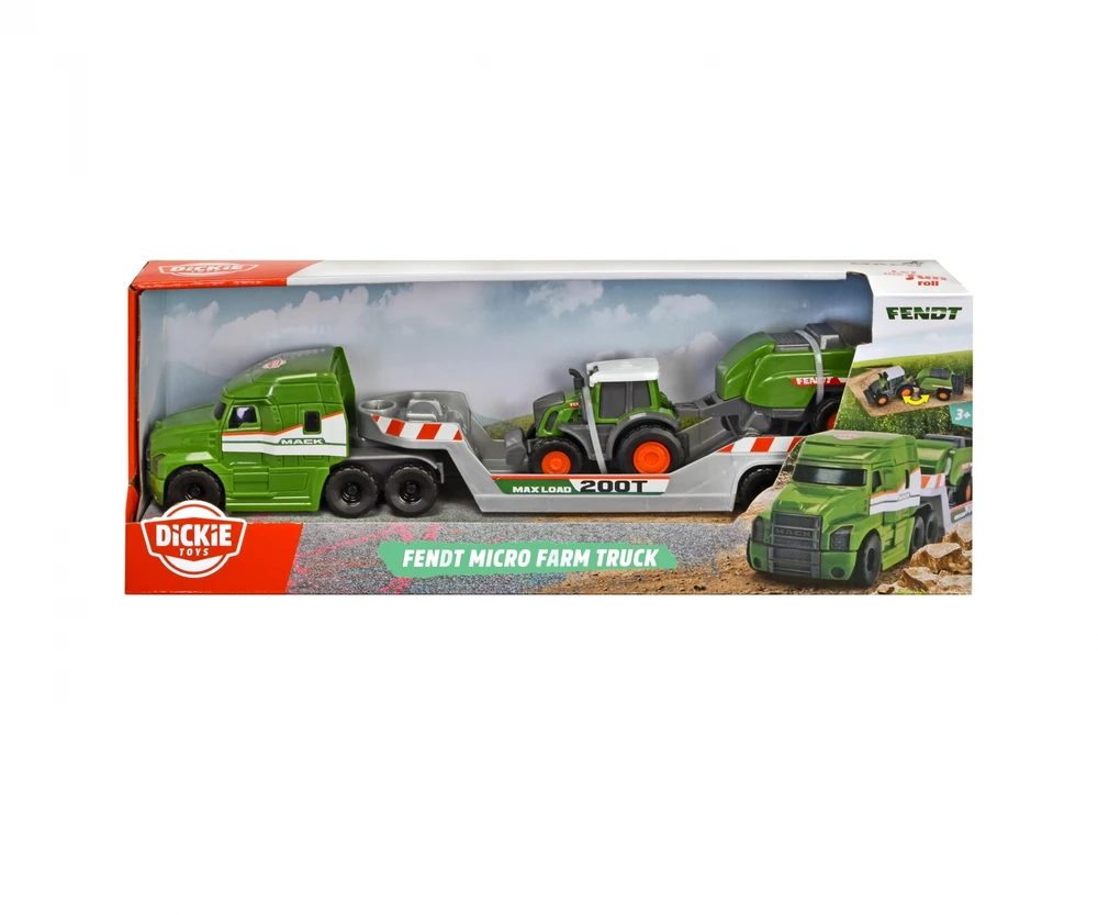 Dickie Toys - Fendt Micro - Ūkio sunkvežimis (203735006)