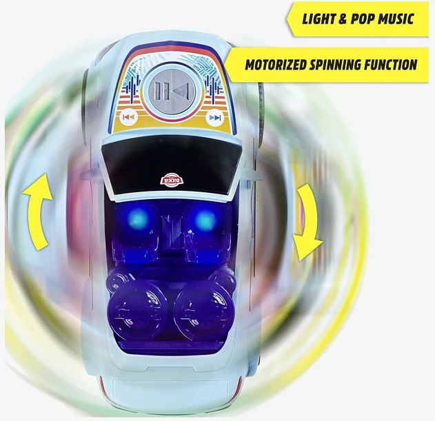 Dickie Automobilis Muzikinis besisukantis interaktyvusis Mercedes-Benz mėlynasis kabrioletas su šviesa ir garsu