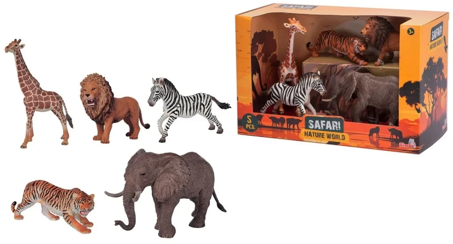 Dickie Toys Simba – Gamtos pasaulis – Safario gyvūnų rinkinys (104343103)