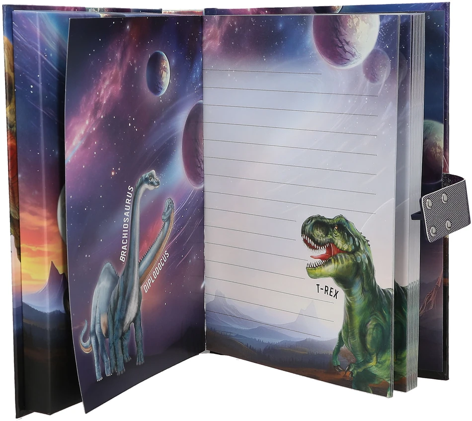 Dino World Dinozaurų pasaulis - dienoraštis su kodu ir garsu