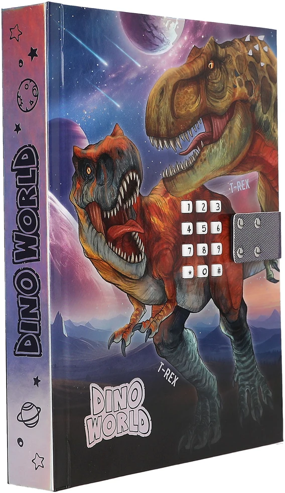 Dino World Dinozaurų pasaulis - dienoraštis su kodu ir garsu