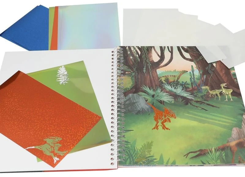 Dino World - Spalvinimo knygelė „Stick Shine“ (0412473)
