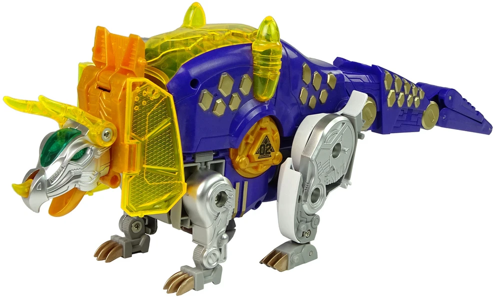 Transformeris dinozauras Dinobots su šaudymo funkcija Lean Toys, mėlynas