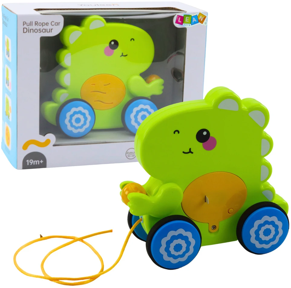 Lean Toys Interaktyvus traukiamas dinozauras vaikams
