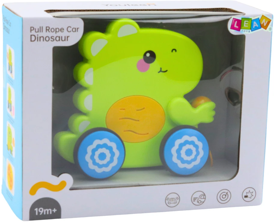 Lean Toys Interaktyvus traukiamas dinozauras vaikams