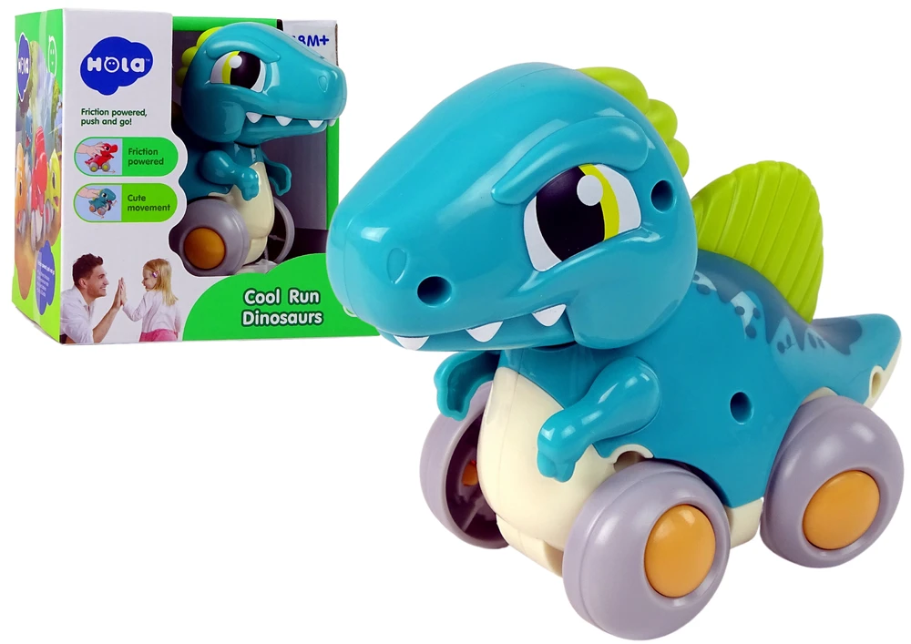 Lean Toys Dinozauras Spinozauras ant ratų Hola, mėlynas