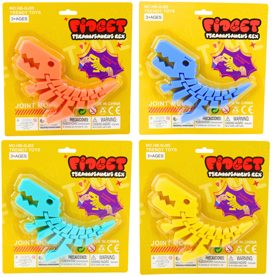 Lean Toys Dinozauro 3D Dėlionė Žaislas Vaikams, Pastelinės Spalvos