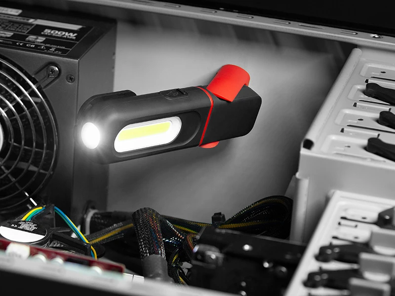 TRACER OMNI LED 2x3W 1200mAh dirbtuvių žibintuvėlis