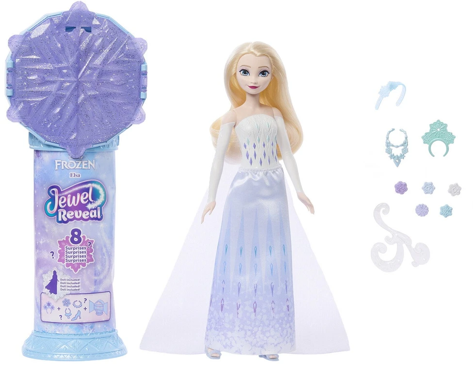 Mattel DISNEY FROZEN JEWEL REVEAL Elzos siurprizas (JJY36)