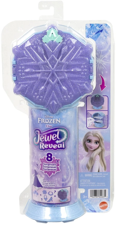 Mattel DISNEY FROZEN JEWEL REVEAL Elzos siurprizas (JJY36)