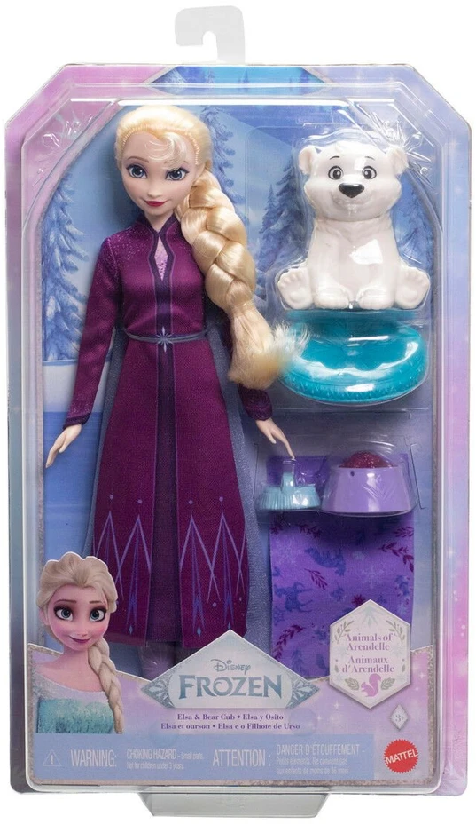 Mattel Disney Ledo šalis - Elsa + meškiukas (JFG16)