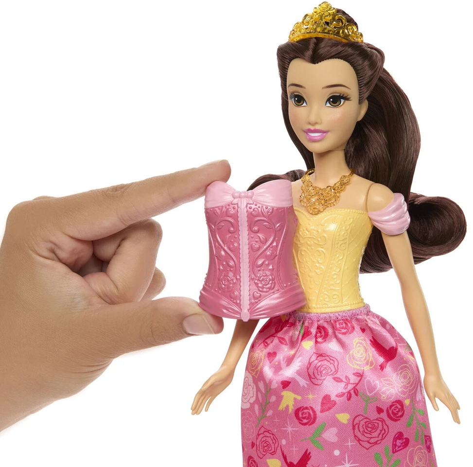 Mattel Lėlė Disney princesė Bella su istorija 2in1