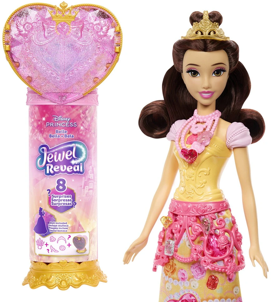 Mattel DISNEY PRINCESS JEWEL REVEAL Gražuolės siurprizas (JHL51)