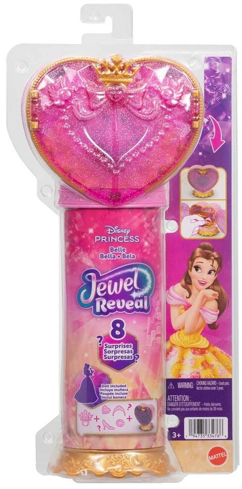 Mattel DISNEY PRINCESS JEWEL REVEAL Gražuolės siurprizas (JHL51)