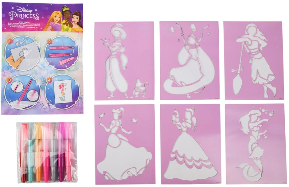 Disney Princess - purškiamų rašiklių rinkinys (DP22364)