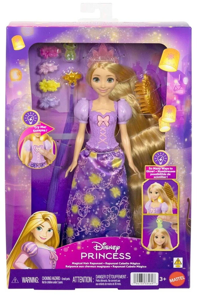 Disney Princess - Šviečiantys plaukai Rapunzel (JHL46)