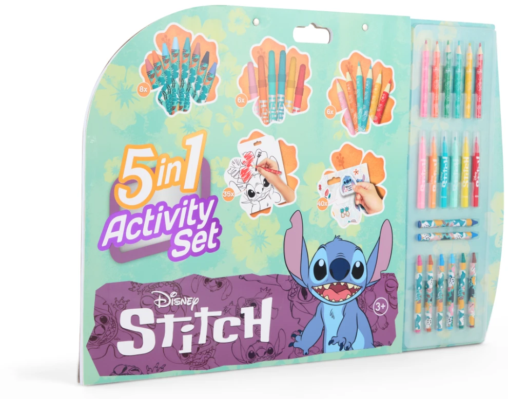 Disney Stitch „Stitch“ – 5 viename spalvinimo ir veiklos rinkinys (ST24306V)